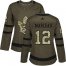 Adidas Toronto Maple Leafs #12 Patrick Marleau Green Salute to Service Womens Stitched NHL Jersey