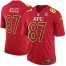 Nike Kansas City Chiefs #87 Travis Kelce Red Mens Stitched NFL Game AFC 2017 Pro Bowl Jersey