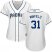 San Diego Padres #31 Dave Winfield White Home Womens Stitched MLB Jersey
