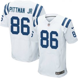 Nike Indianapolis Colts #86 Michael Pittman Jr. White Mens Stitched NFL New Elite Jersey