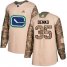 Adidas Vancouver Canucks #35 Thatcher Demko Camo Authentic 2017 Veterans Day Stitched NHL Jersey