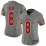 Nike Washington Football Team #8 Kyle Allen Gray Womens Stitched NFL Limited Inverted Legend Jersey