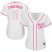 Washington Nationals #11 Ryan Zimmerman White/Pink Fashion Womens Stitched MLB Jersey