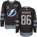 Adidas Tampa Bay Lightning #86 Nikita Kucherov Black 2022 Stanley Cup Final Patch 100th Anniversary Stitched NHL Jersey Mens