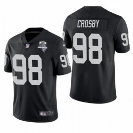 Las Vegas Raiders #98 Maxx Crosby Mens Nike 2020 Inaugural Season Vapor Limited NFL Jersey Black