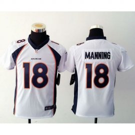 Nike Denver Broncos #18 Peyton Manning White Youth Stitched NFL Elite Jersey