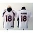 Nike Denver Broncos #18 Peyton Manning White Youth Stitched NFL Elite Jersey