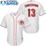 Cincinnati Reds #13 Dave Concepcion White Cool Base Stitched Youth MLB Jersey