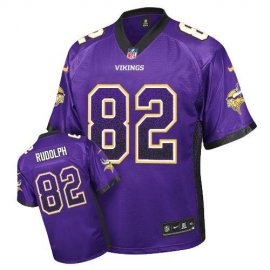 Nike Minnesota Vikings #82 Kyle Rudolph Purple Team Color Mens Stitched NFL Elite Drift Fashion Jersey