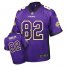 Nike Minnesota Vikings #82 Kyle Rudolph Purple Team Color Mens Stitched NFL Elite Drift Fashion Jersey