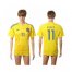 Ukraine #11 Rebrov Home Soccer Country Jersey