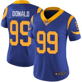 Nike Los Angeles Rams #99 Aaron Donald Royal Blue Alternate Womens Stitched NFL Vapor Untouchable Limited Jersey