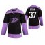 Adidas Anaheim Ducks #37 Nick Ritchie Mens Black Hockey Fights Cancer Practice NHL Jersey