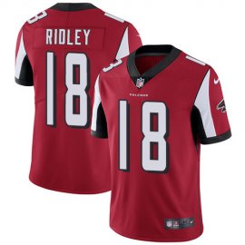 Nike Atlanta Falcons #18 Calvin Ridley Red Team Color Mens Stitched NFL Vapor Untouchable Limited Jersey