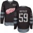 Adidas Detroit Red Wings #59 Tyler Bertuzzi Black 1917-2017 100th Anniversary Stitched NHL Jersey