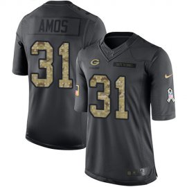 Nike Green Bay Packers #31 Adrian Amos Black Mens Stitched NFL Limited 2016 Salute To Service Jersey