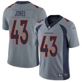 Nike Denver Broncos #43 Joe Jones Gray Mens Stitched NFL Limited Inverted Legend Jersey