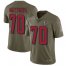 Nike Atlanta Falcons #70 Jake Matthews Olive Mens Stitched NFL Limited 2017 Salute To Service Jersey
