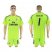 Real Madrid #1 Casillas Shiny Green Goalkeeper Soccer Club Jersey