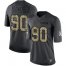 Nike Detroit Lions #90 Trey Flowers Black Mens Stitched NFL Limited 2016 Salute To Service Jersey