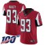 Nike Atlanta Falcons #93 Allen Bailey Red Team Color Mens Stitched NFL 100th Season Vapor Untouchable Limited Jersey
