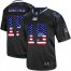 Nike Indianapolis Colts #19 Johnny Unitas Black Mens Stitched NFL Elite USA Flag Fashion Jersey