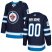 Mens Adidas Jets Personalized Authentic Navy Blue Home NHL Jersey