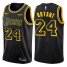 Womens Nike Los Angeles Lakers #24 Kobe Bryant Black NBA Swingman City Edition Jersey