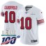 Nike San Francisco 49ers #10 Jimmy Garoppolo White Super Bowl LIV 2020 Rush Mens Stitched NFL Limited 100th Season Jersey
