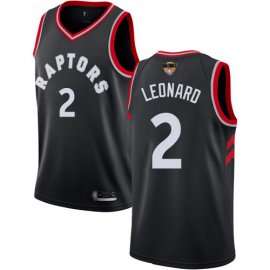 Raptors #2 Kawhi Leonard Black 2019 Finals Bound Basketball Swingman Statement Edition Jersey