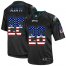 Nike Philadelphia Eagles #26 Jay Ajayi Black Mens Stitched NFL Elite USA Flag Fashion Jersey