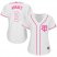 Minnesota Twins #2 Luis Arraez White/Pink Fashion Womens Stitched MLB Jersey