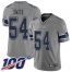 Nike Dallas Cowboys #54 Jaylon Smith Gray Mens Stitched NFL Limited Inverted Legend 100th Season Jersey