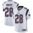 Nike New England Patriots #28 James White White Mens Stitched NFL Vapor Untouchable Limited Jersey
