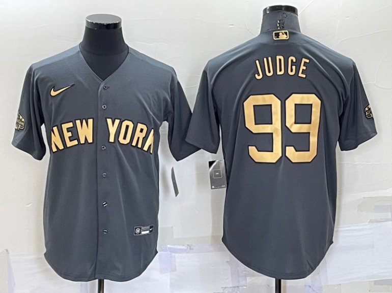 Yankees 99 Aaron Judge Charcoal Nike 2022 MLB All Star Cool Base Jerseys Yankees 99 Aaron Judge Charcoal Nike 2022 MLB All Star Cool Base Jerseys
