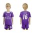 Real Madrid #16 Kovacic Away Kid Soccer Club Jersey