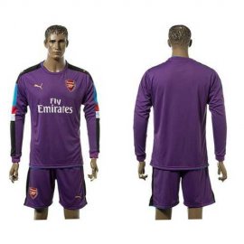 Arsenal Blank Purple Goalkeeper Long Sleeves Soccer Club Jersey