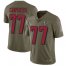 Nike Atlanta Falcons #77 James Carpenter Olive Mens Stitched NFL Limited 2017 Salute To Service Jersey