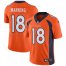 Nike Denver Broncos #18 Peyton Manning Orange Team Color Mens Stitched NFL Vapor Untouchable Limited Jersey