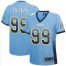 Nike Los Angeles Chargers #99 Jerry Tillery Electric Blue Alternate Womens Stitched NFL Elite Drift Fashion Jersey