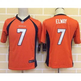 Nike Denver Broncos #7 John Elway Orange Team Color Youth Stitched NFL New Elite Jersey