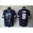 Nike Dallas Cowboys #9 Tony Romo Navy Blue Team Color Mens Stitched NFL Helmet Tri-Blend Limited Jersey