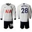 Tottenham Hotspur #28 Ndombele Home Long Sleeves Soccer Club Jersey