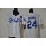 Los Angeles Dodgers #8 #24 Kobe Bryant Women Nike White Cool Base 2020 KB Patch MLB Jersey