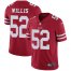 Nike San Francisco 49ers #52 Patrick Willis Red Team Color Mens Stitched NFL Vapor Untouchable Limited Jersey