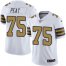 Nike New Orleans Saints #75 Andrus Peat White Youth Stitched NFL Limited Rush Jersey