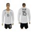 Germany #15 Volland White Home Long Sleeves Soccer Country Jersey