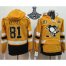 Pittsburgh Penguins #81 Phil Kessel Gold Sawyer Hooded Sweatshirt 2017 Stadium Series Stanley Cup Finals Champions Stitched NHL Jersey