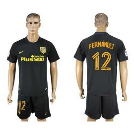 Atletico Madrid #12 Fernandez Away Soccer Club Jersey