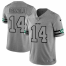 New York New York Jets #14 Sam Darnold Mens Nike Gray Gridiron II Vapor Untouchable Limited NFL Jersey